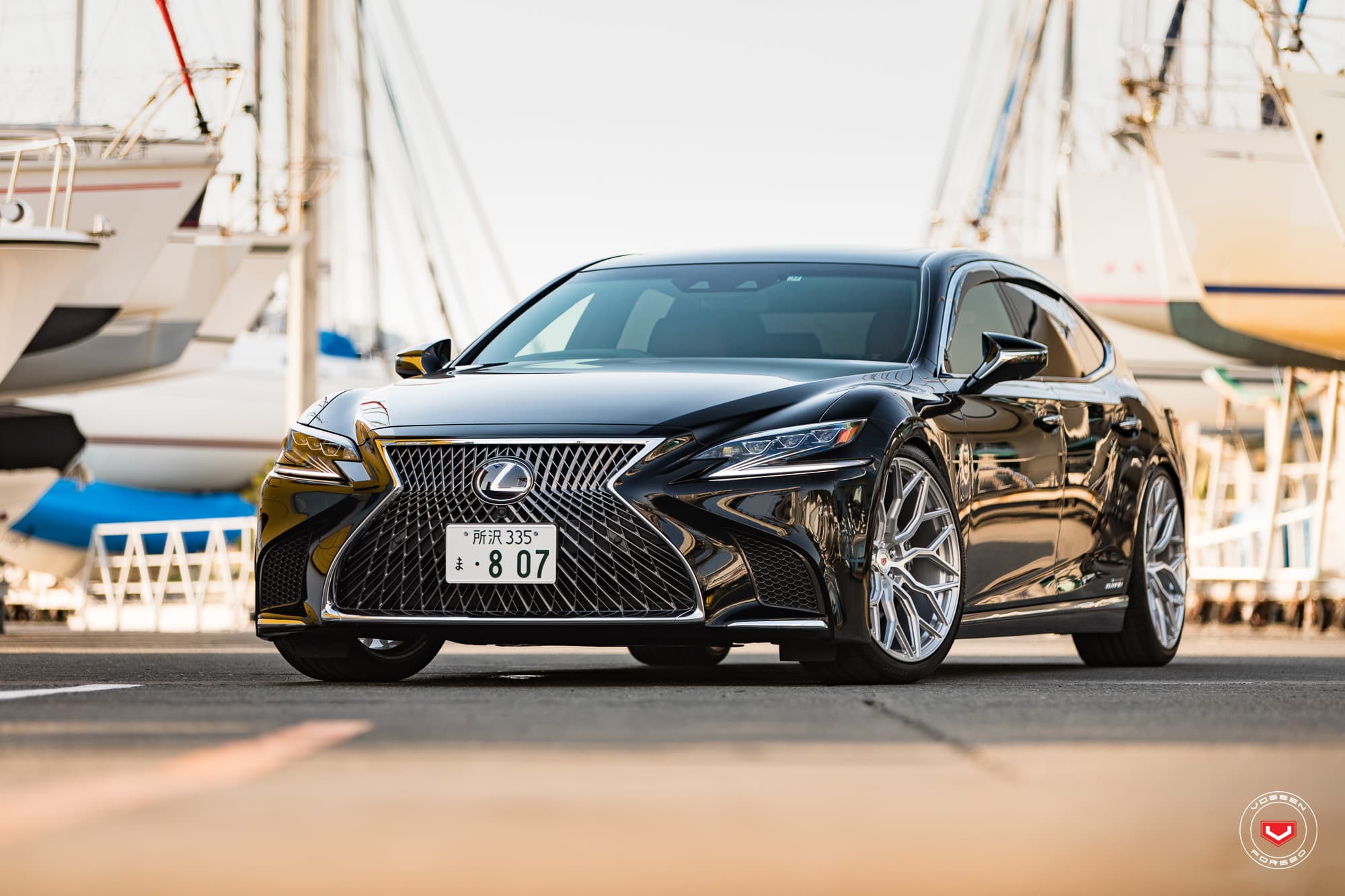Bộ 04 lazang Vossen cao cấp mẫu LC3-13T lắp Lexus LS