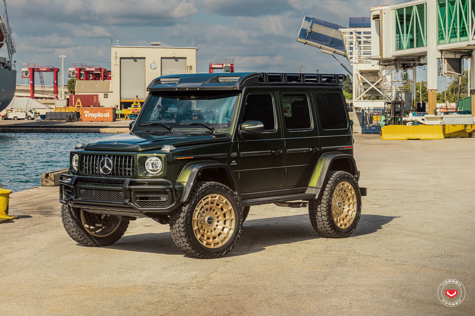 Bộ 04 lazang Vossen cao cấp mẫu LC3-12 lắp Mercedes Benz G-Class
