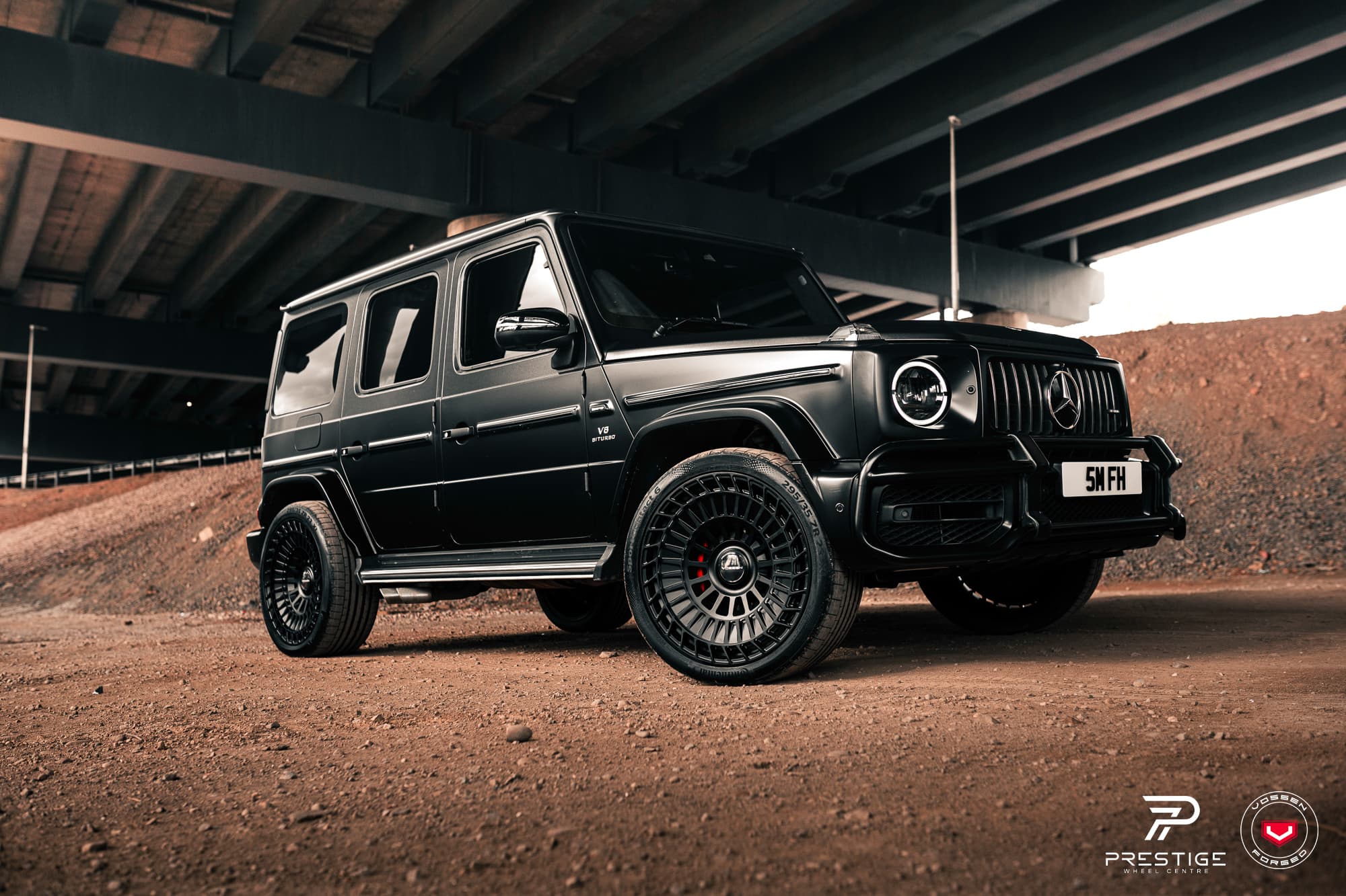 Bộ 04 lazang Vossen cao cấp mẫu LC3-13T lắp Mercedes Benz G-Class