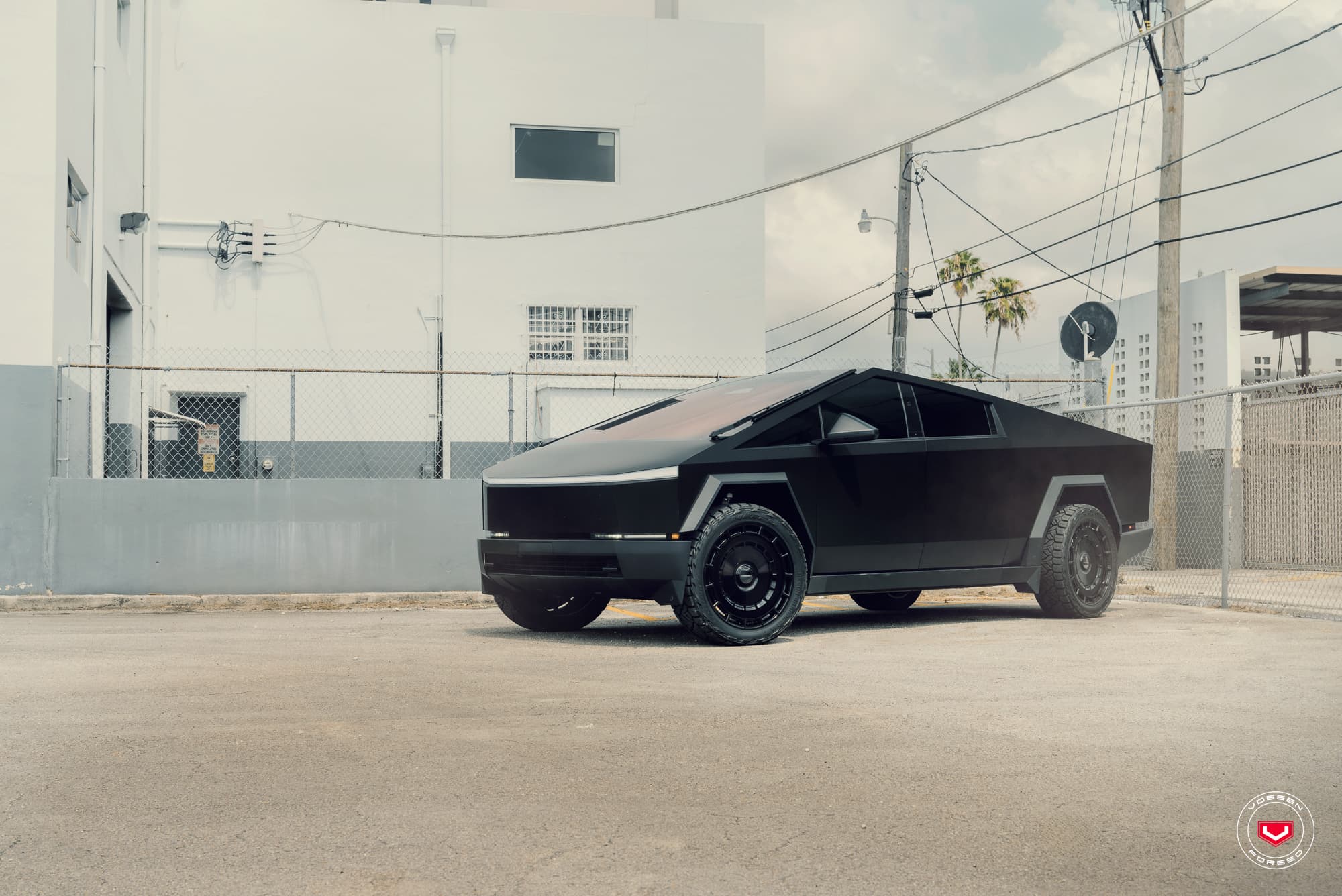 Bộ 04 lazang Vossen cao cấp mẫu LC3-11 lắp Tesla Cybertruck