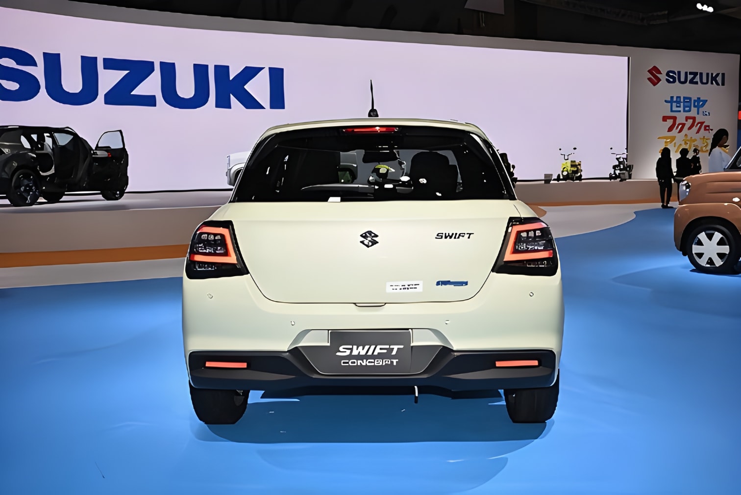 Đuôi xe Suzuki Swift 2024 nhìn từ phía sau