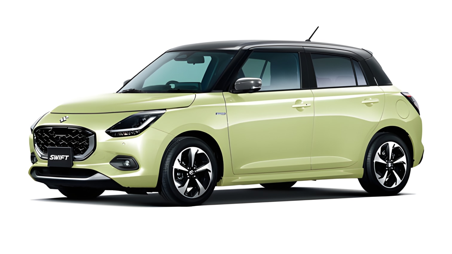 Sườn và thân xe Suzuki Swift 2024 nhìn từ bên hông