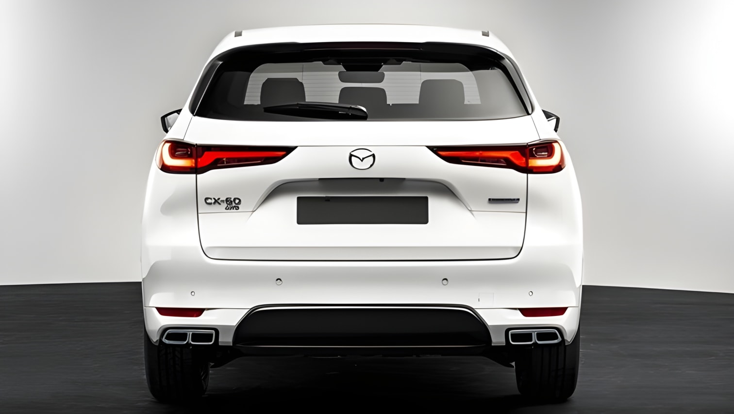 Đuôi xe Mazda CX-60 sang trọng