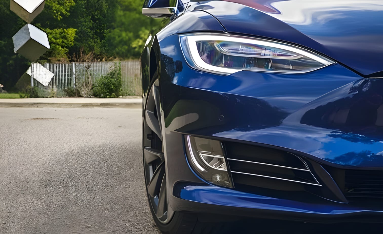 Đèn trước của Tesla Model S 100D