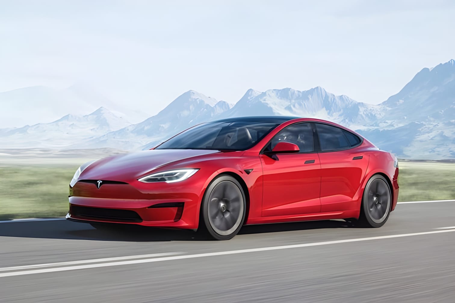 Ngoại thất Tesla Model S 2025 toàn cảnh