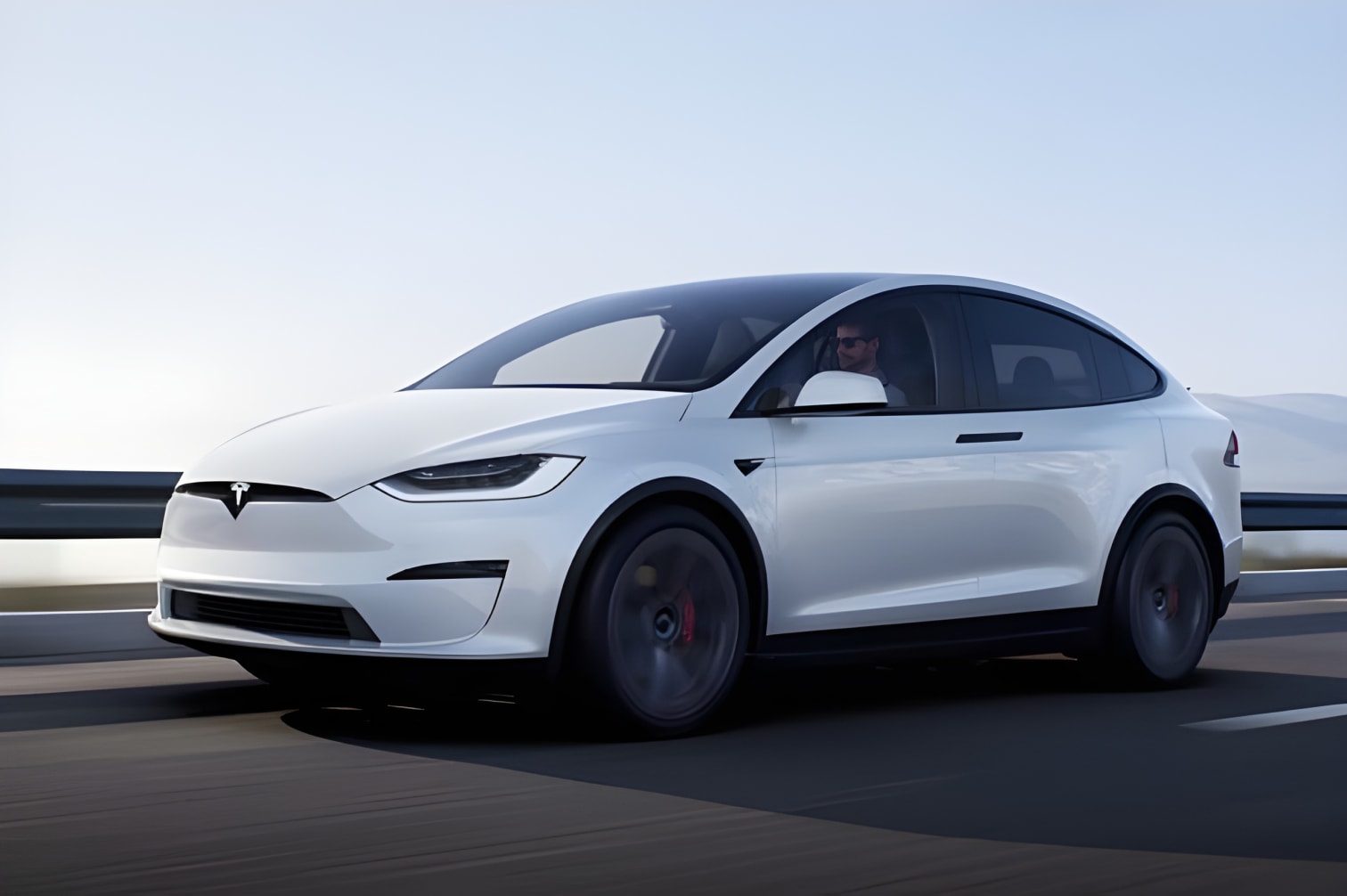 Tesla Model X vận hành trên đường