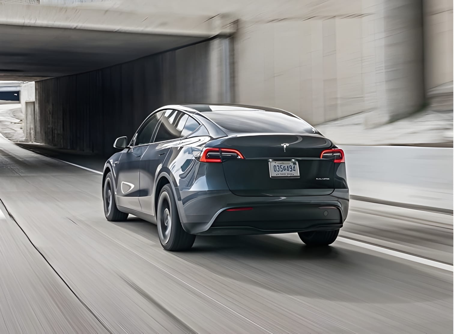 Đuôi xe Tesla Model Y góc sau