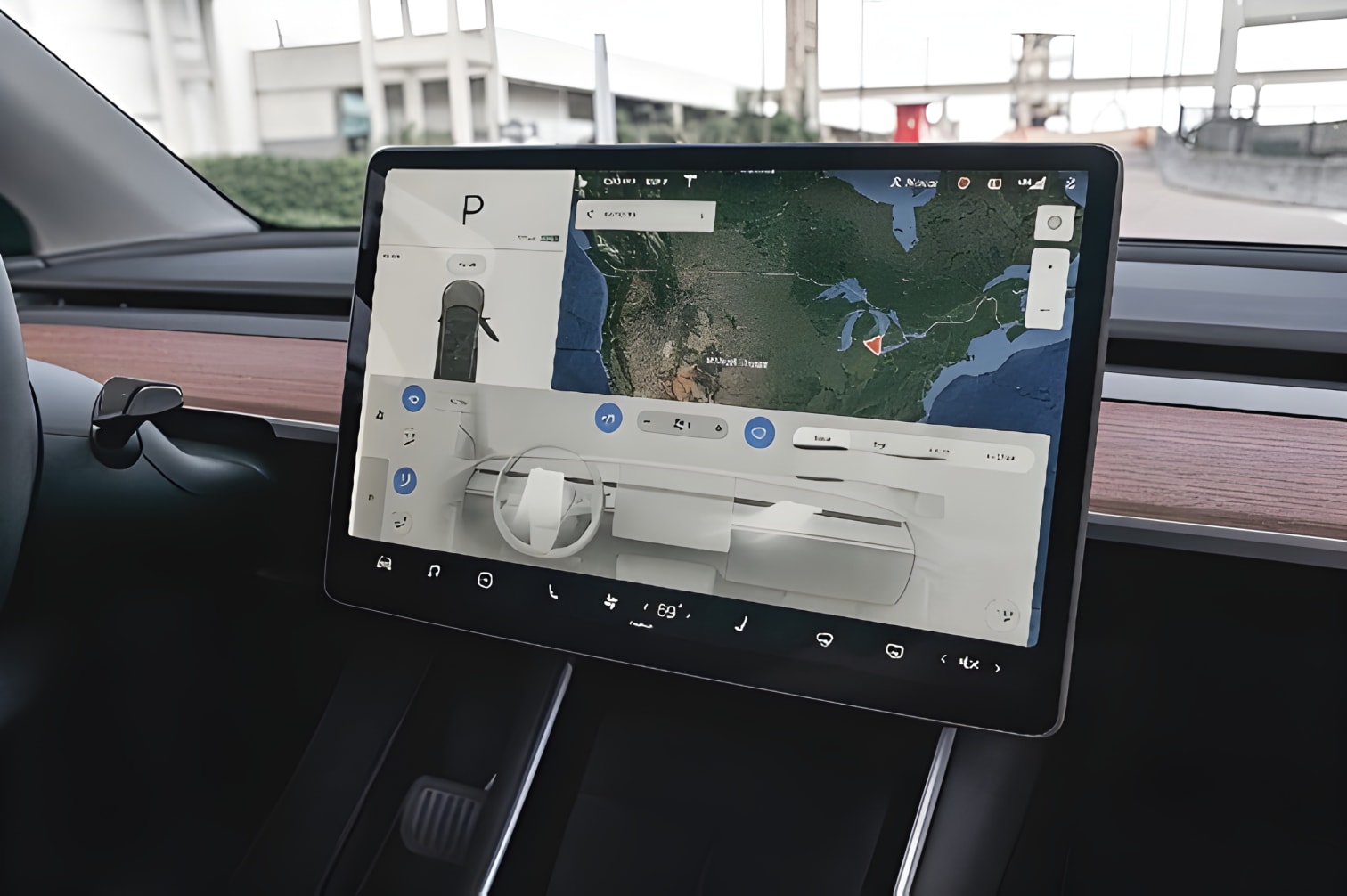 Màn hình trung tâm Tesla Model Y