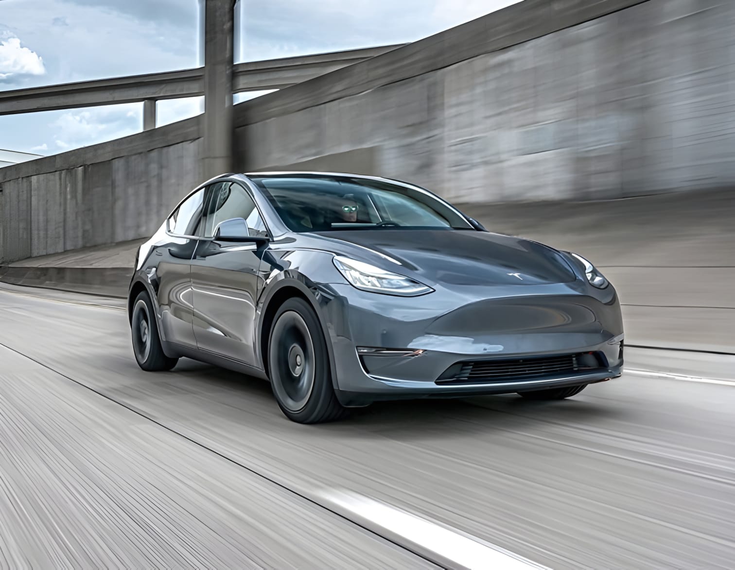 Ngoại thất hiện đại của xe Tesla Model Y
