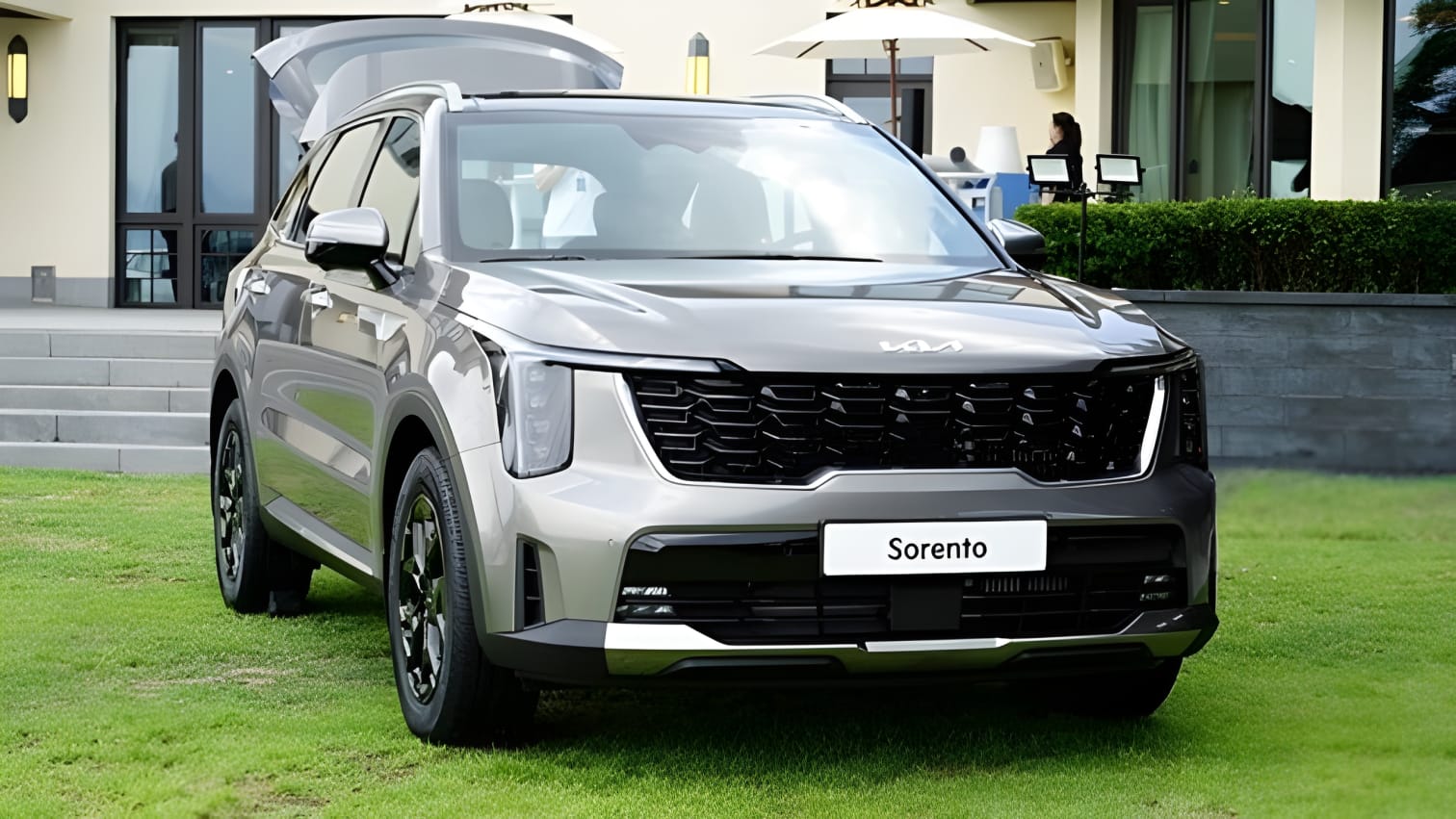 Đầu xe Kia Sorento Facelift góc chụp phía trước
