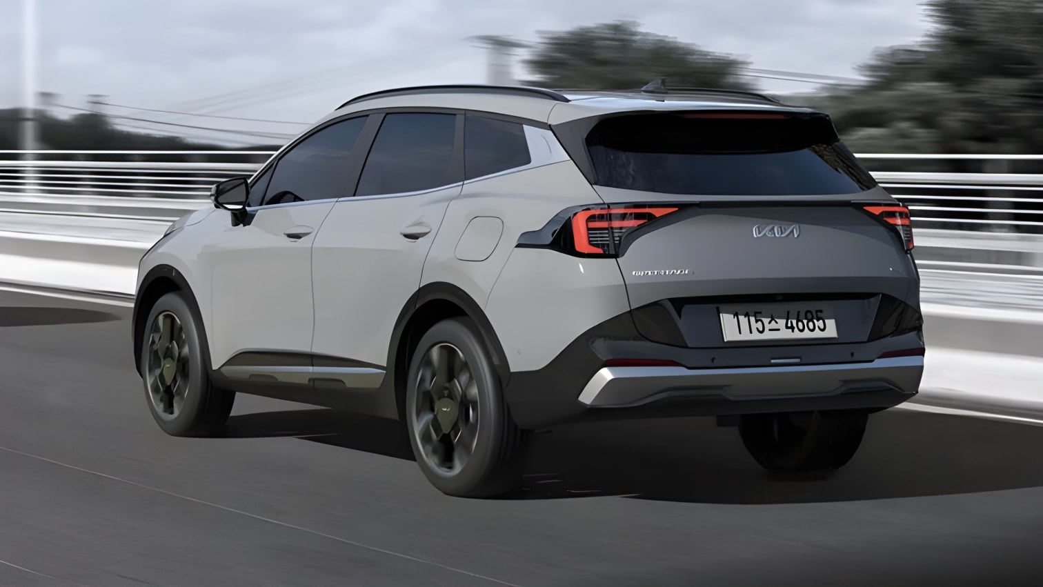 Đèn hậu Kia Sportage 2025 góc chụp sau