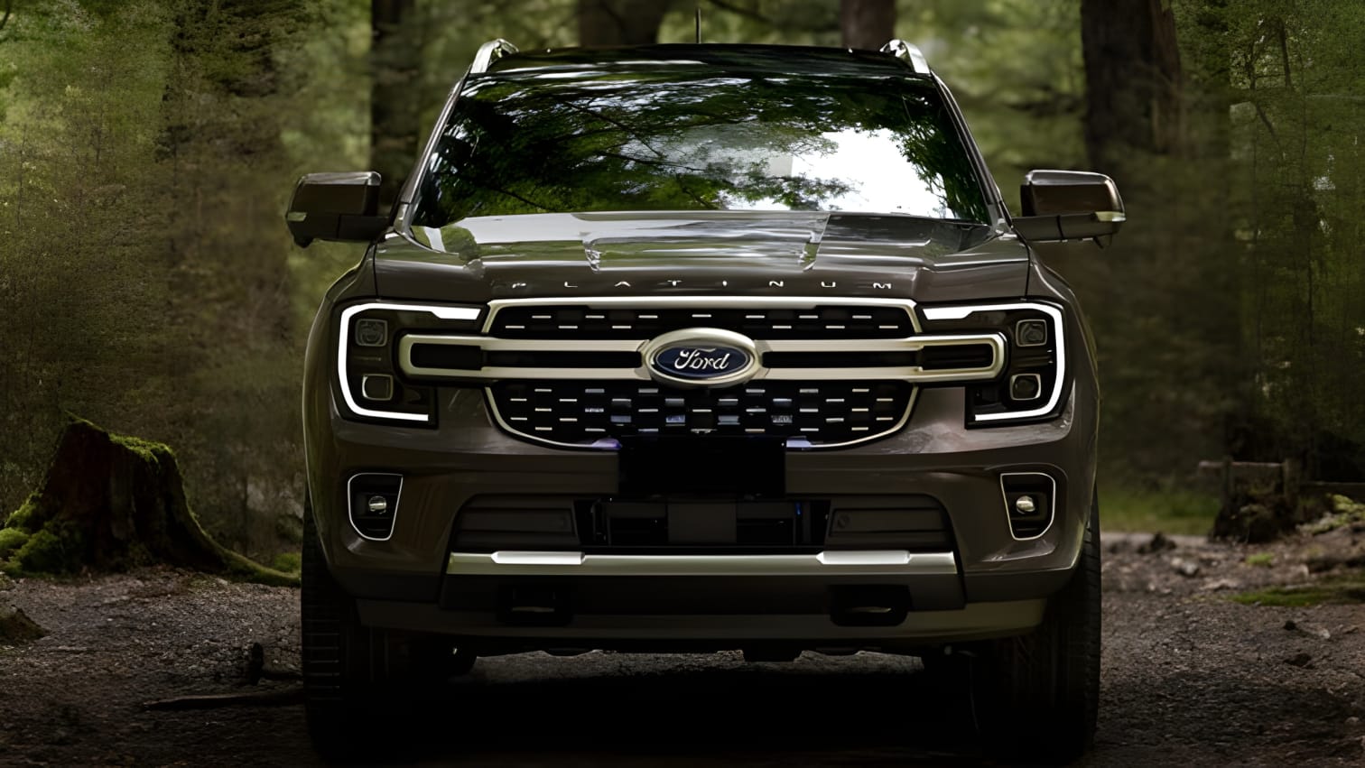 Thiết kế đầu xe Ford Everest Platinum 2024