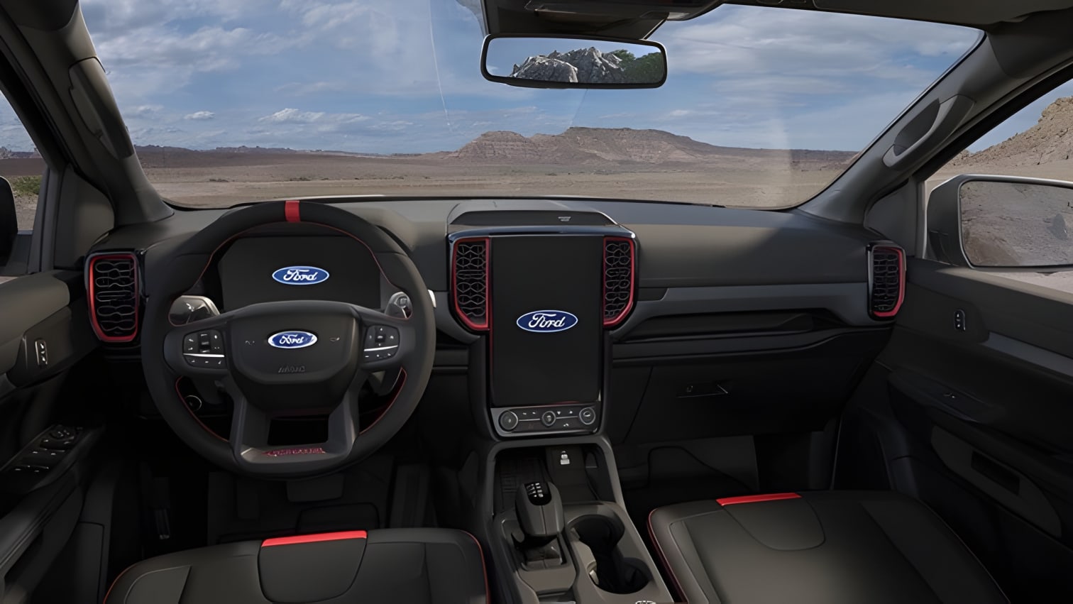 Khoang lái Ford Ranger Raptor thế hệ mới hiện đại