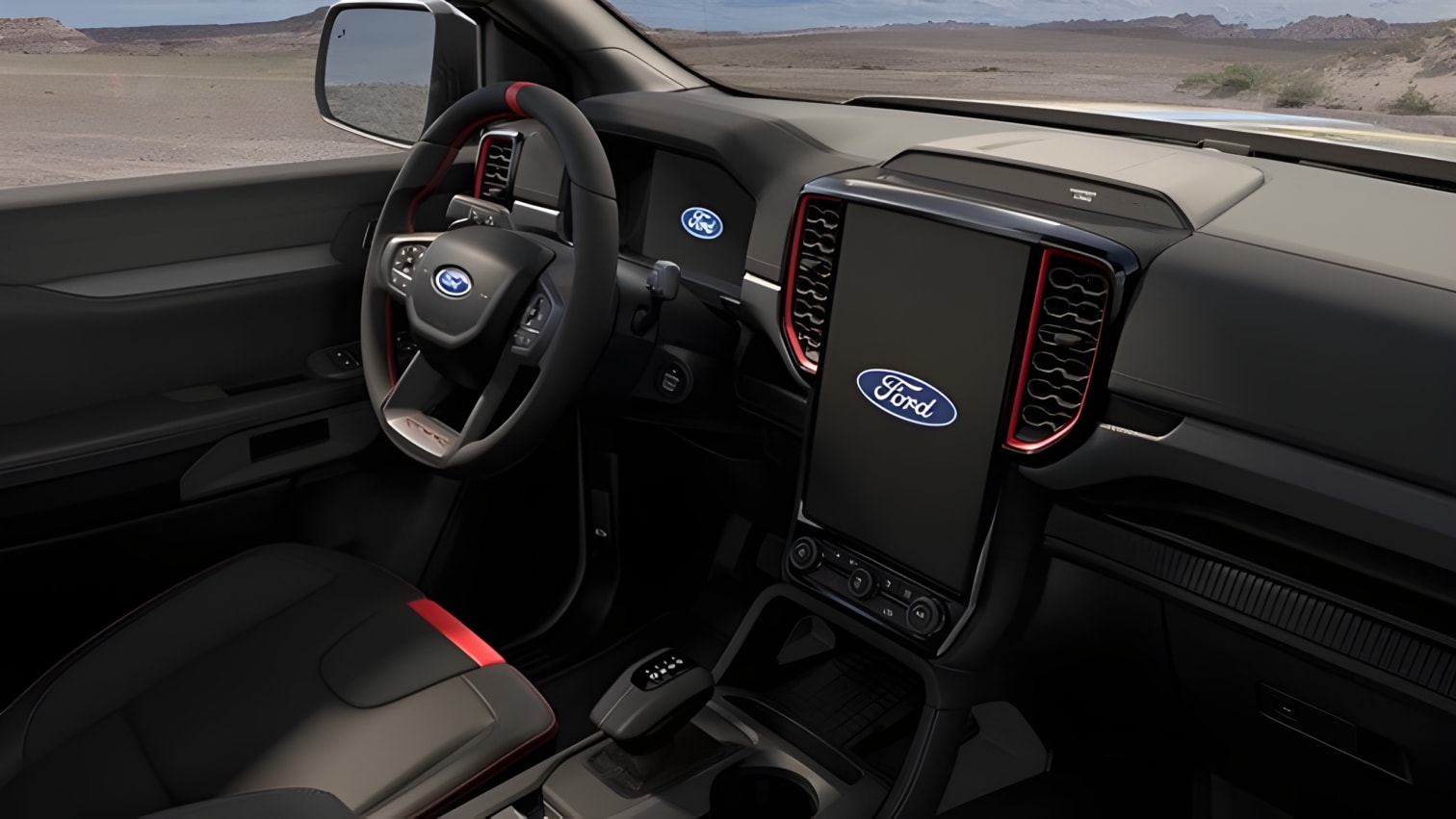 Nội thất khoang lái Ford Ranger Raptor thế hệ mới chi tiết