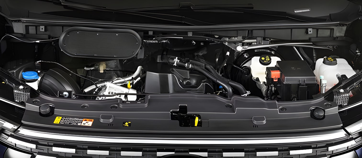 Động cơ xe Ford Transit 2024 mạnh mẽ tiết kiệm nhiên liệu
