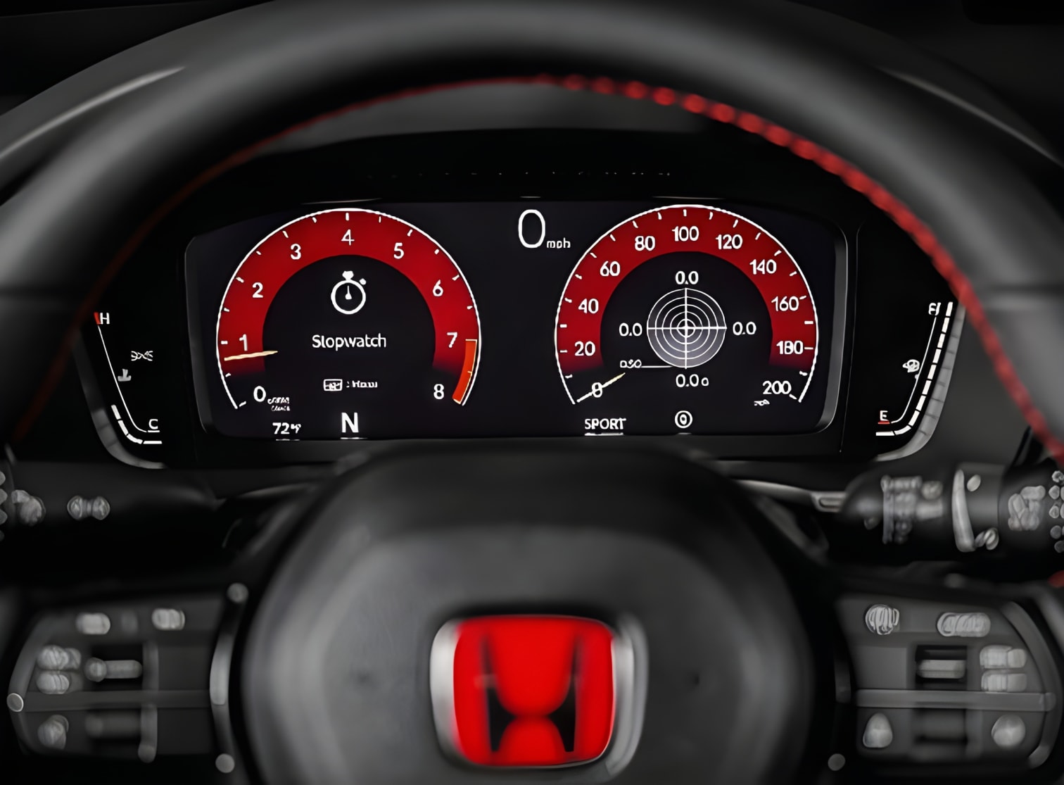 Đồng hồ kỹ thuật số Honda Civic Type R