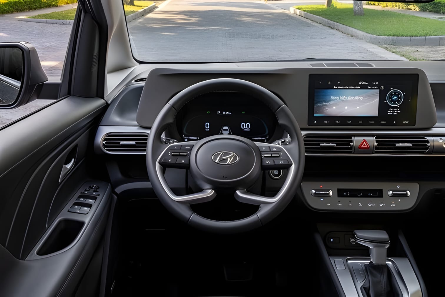 Vô-lăng Hyundai Stargazer tích hợp nhiều nút bấm tiện lợi