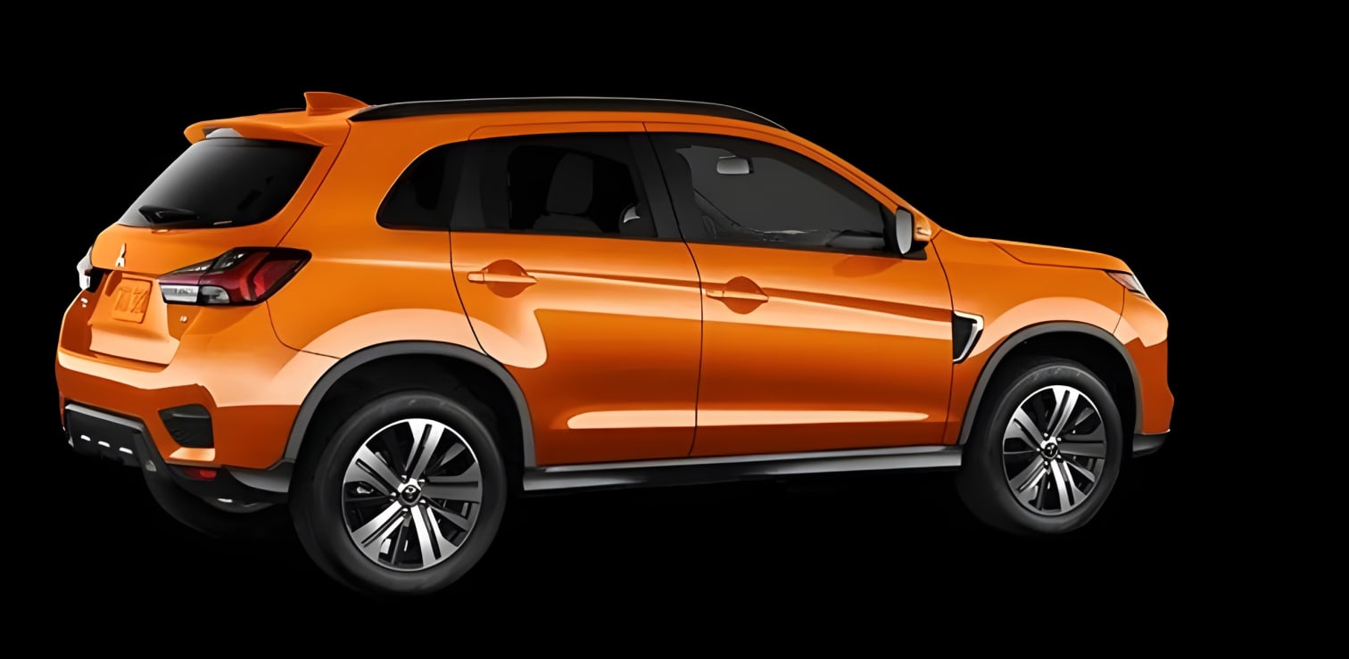 Hông xe Mitsubishi Outlander Sport 2021 góc nhìn bên cạnh