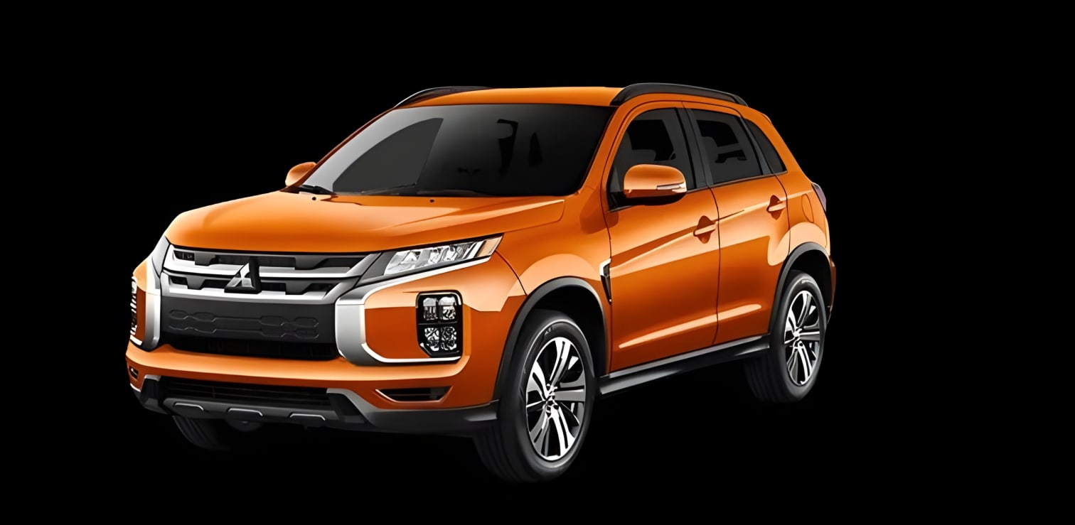 Sườn xe Mitsubishi Outlander Sport 2021 nhìn từ bên hông