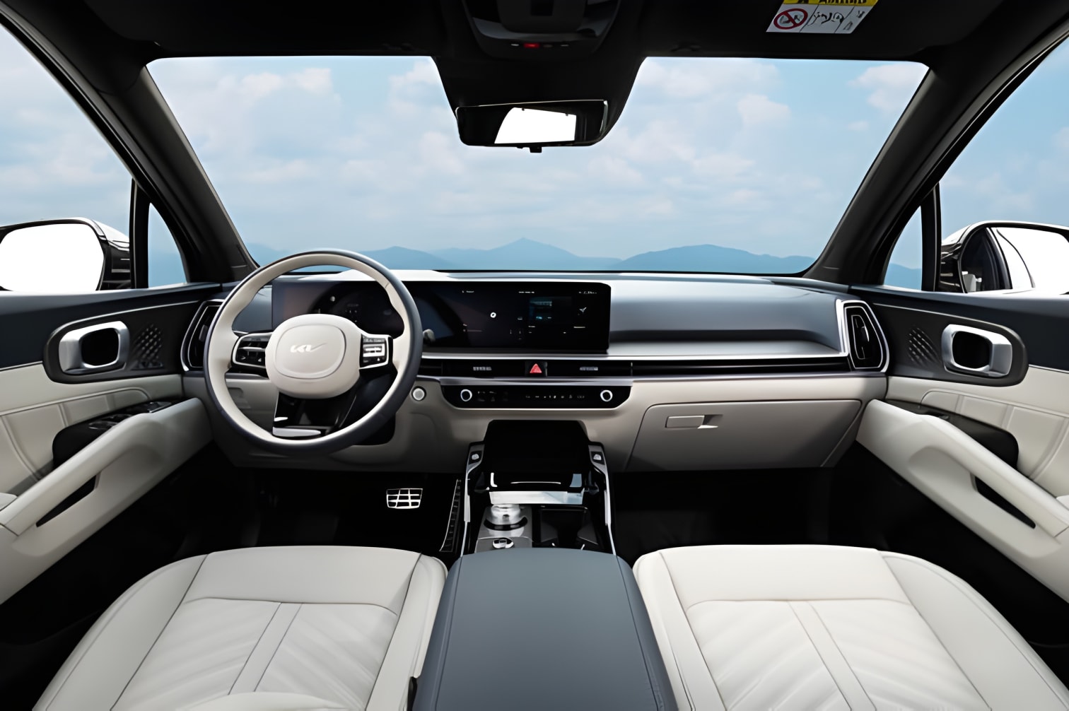 Nội thất xe Kia Sorento 2025 Facelift rộng rãi hiện đại