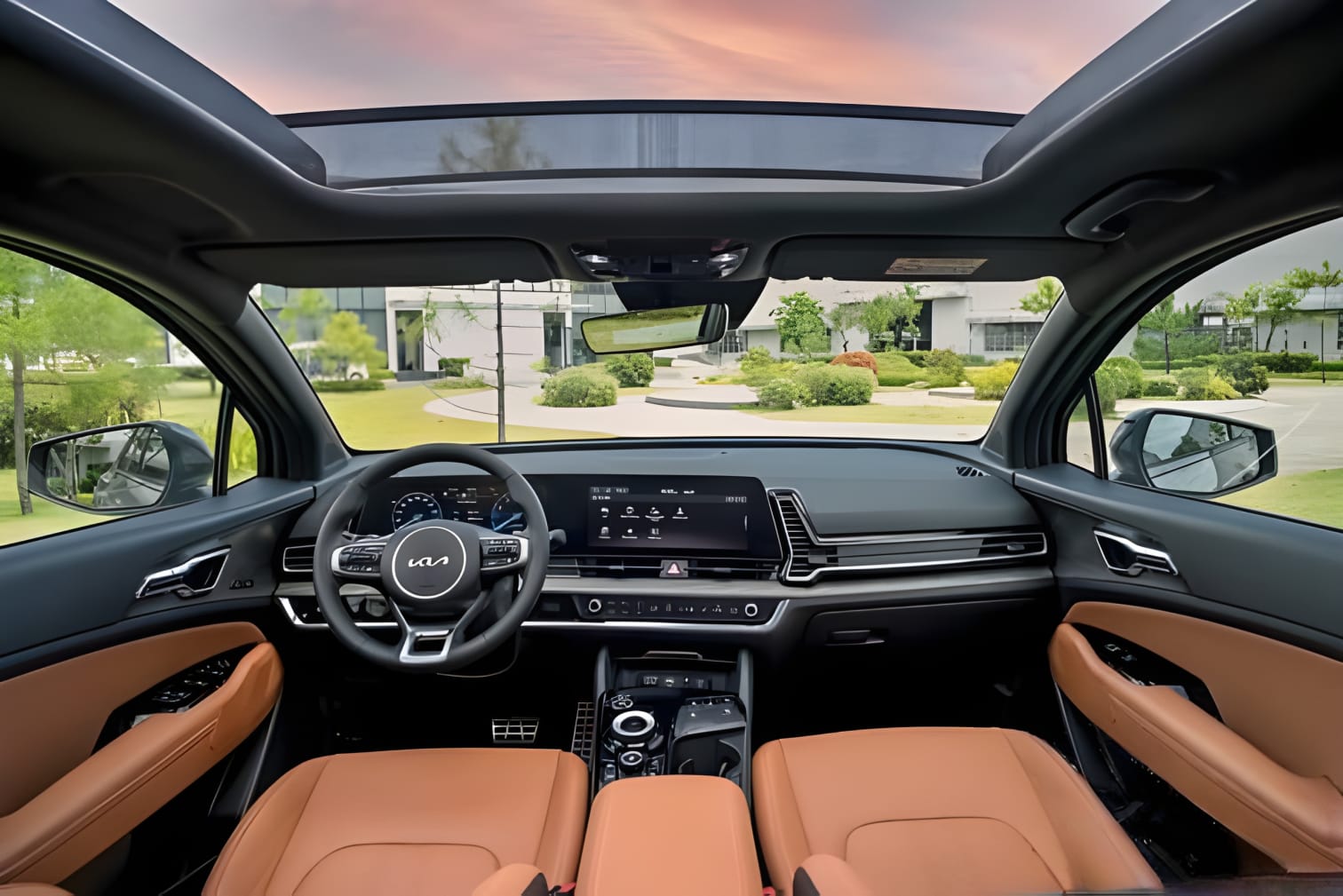 Nội thất xe Kia Sportage 2024 rộng rãi và hiện đại