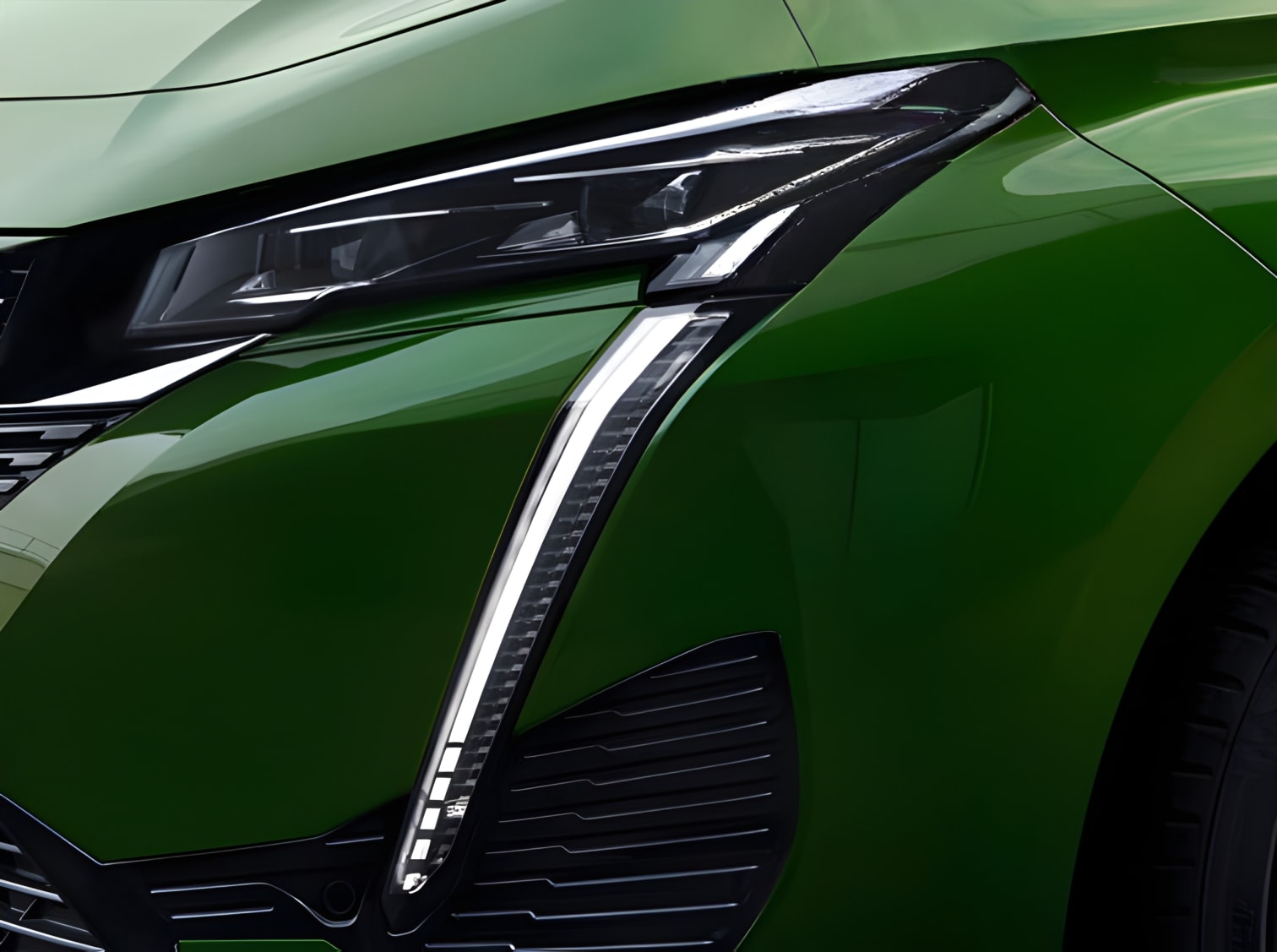 Đèn pha LED Peugeot 308 2024 thiết kế sắc nét