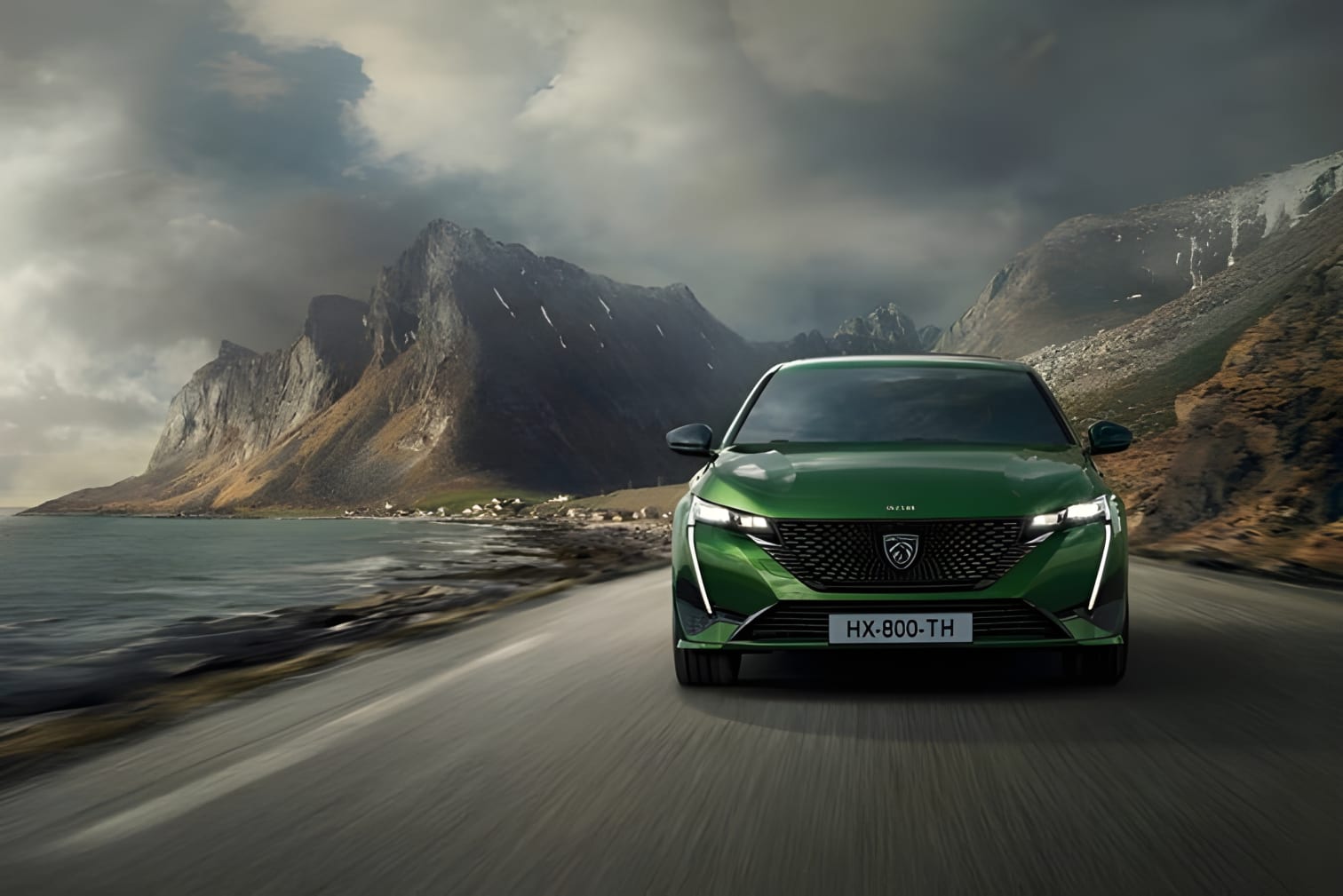 Thiết kế đầu xe Peugeot 308 nhìn chính diện