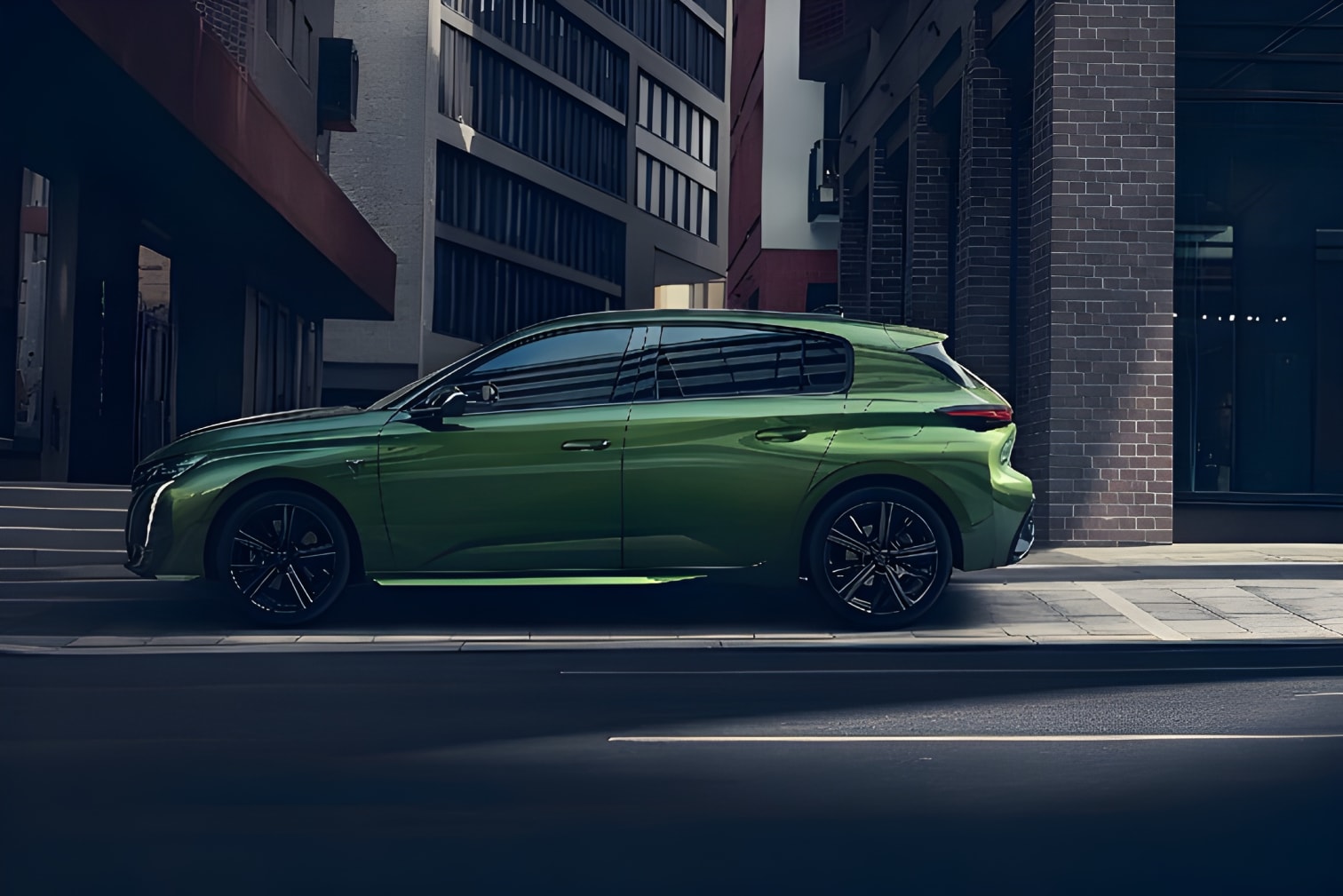 Thân xe Peugeot 308 nhìn từ góc hông