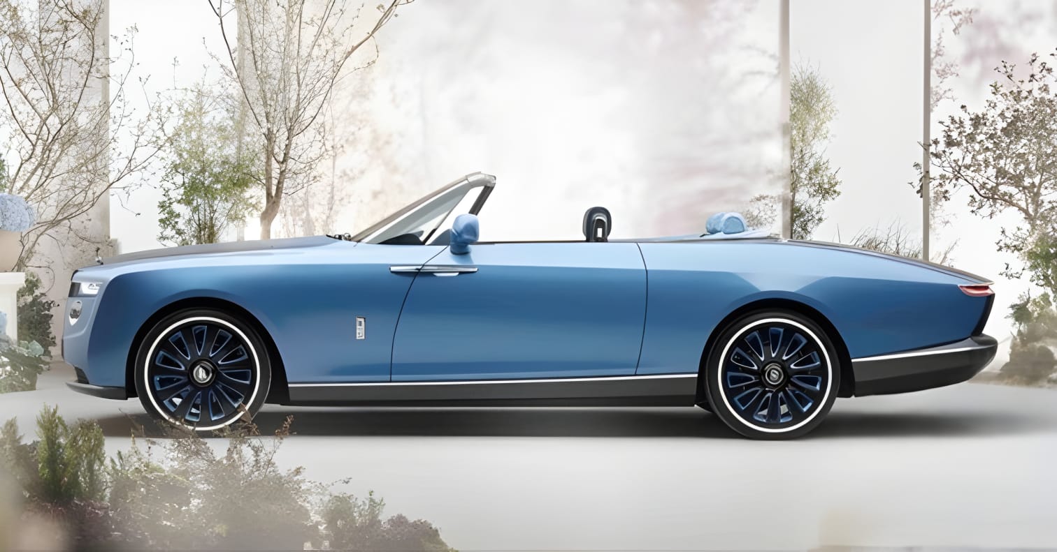 Thân xe Rolls-Royce Boat Tail từ bên hông