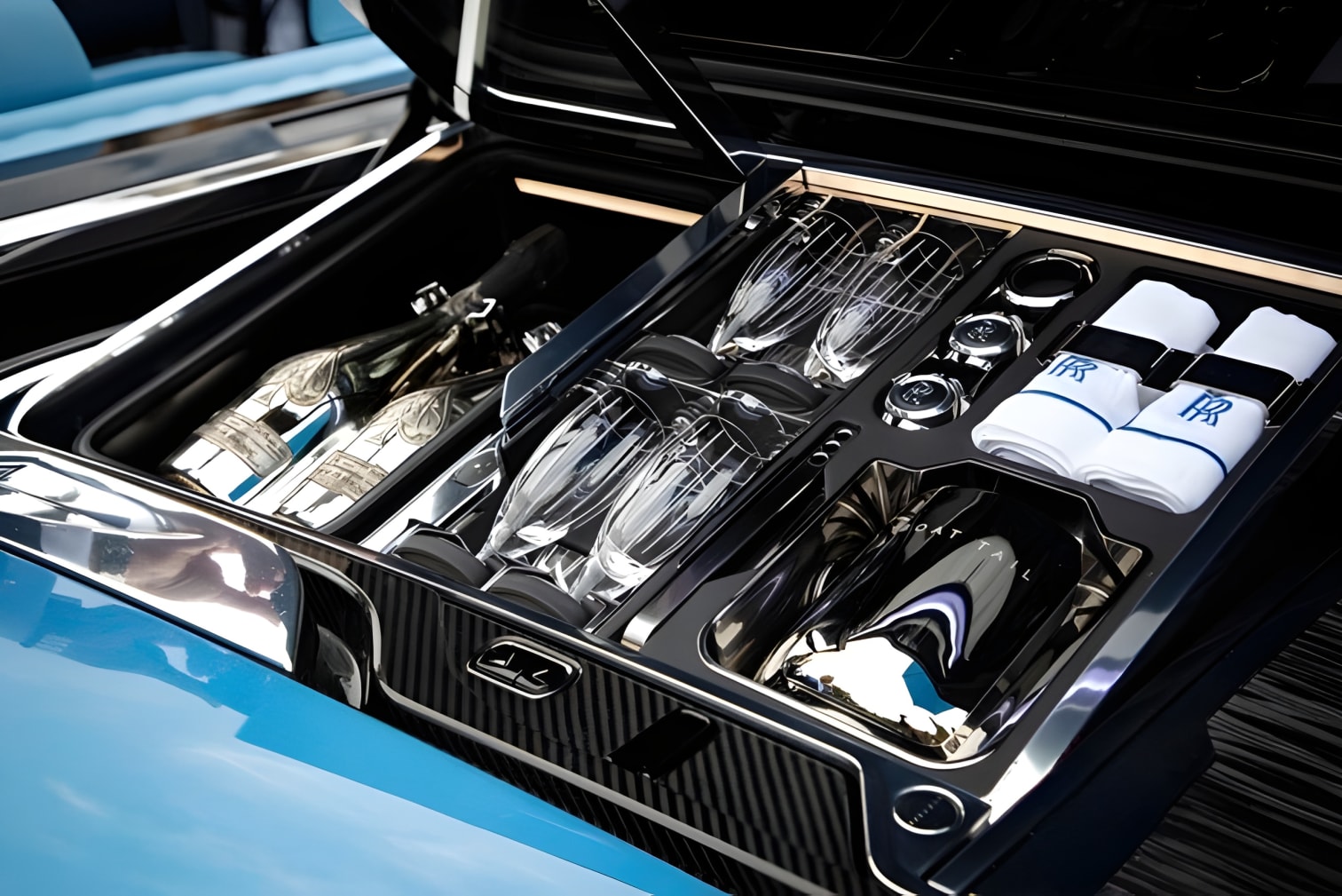 Tủ làm mát rượu trên Rolls-Royce Boat Tail