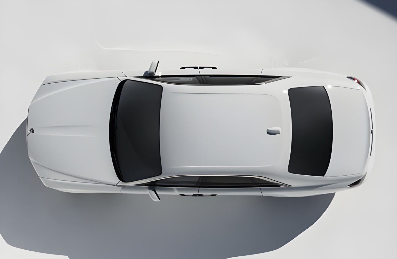 Rolls-Royce Ghost 2021 nhìn từ trên xuống góc cao