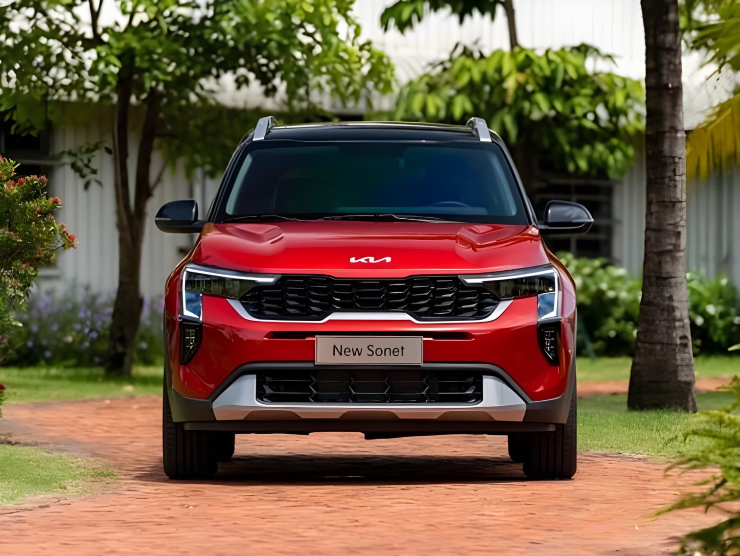 Thiết kế đầu xe KIA Sonet góc chụp chính diện