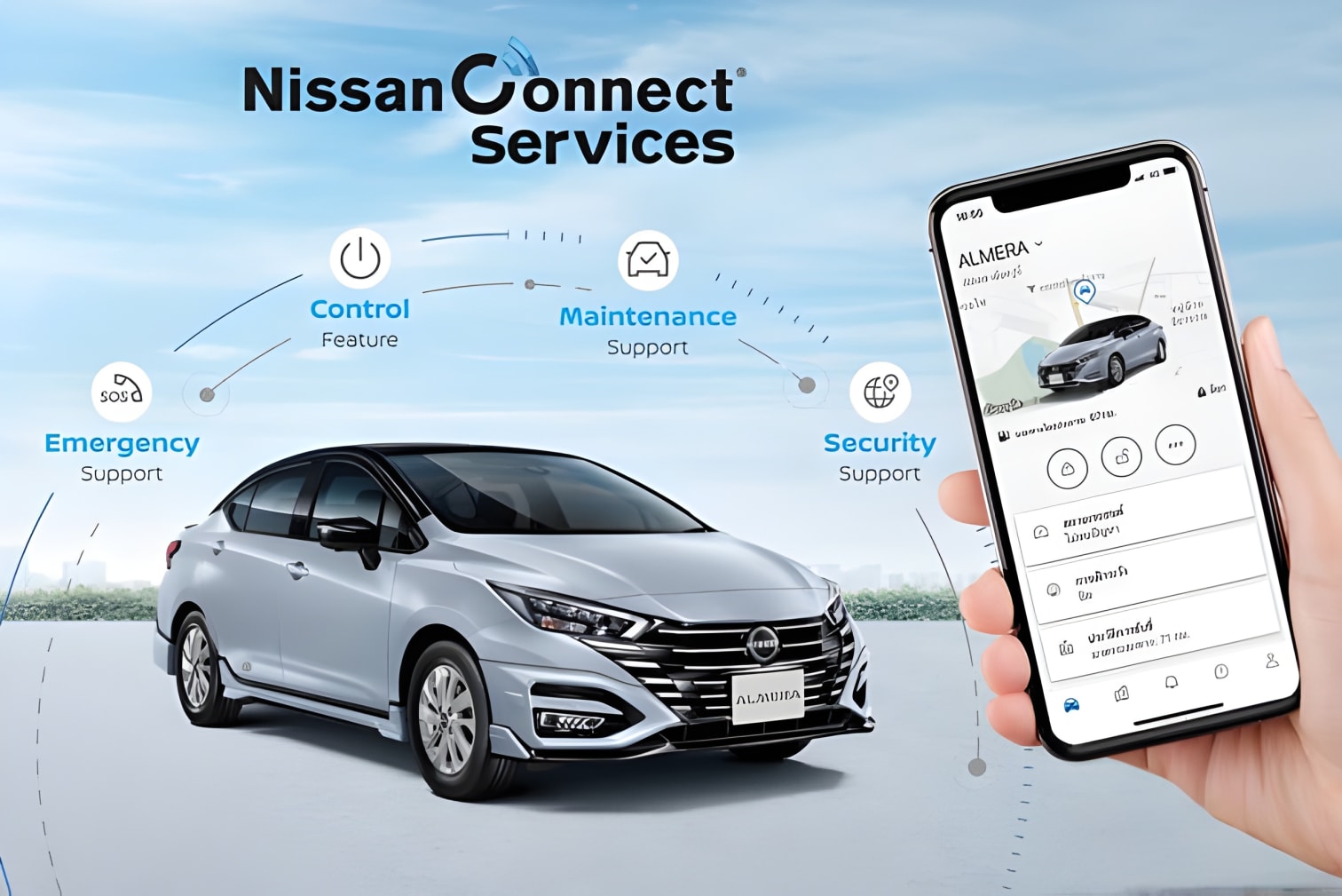 Tiện nghi cao cấp Nissan Almera 2025