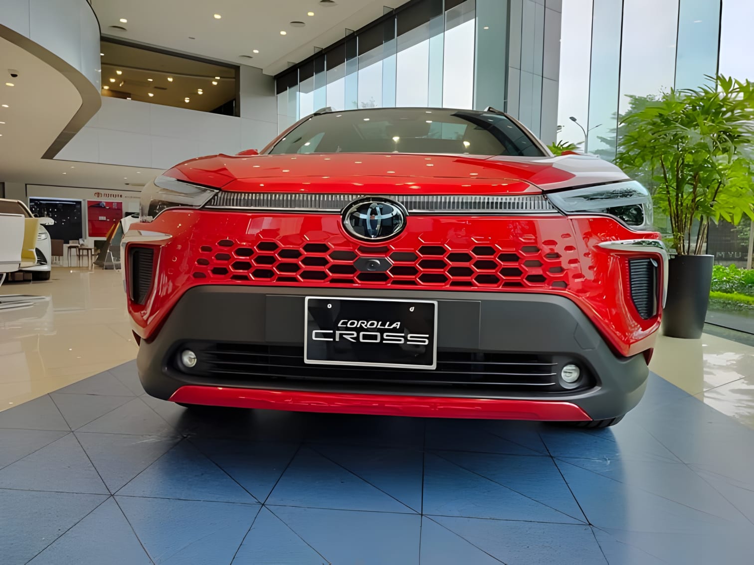 Phần đầu xe Toyota Corolla Cross chi tiết