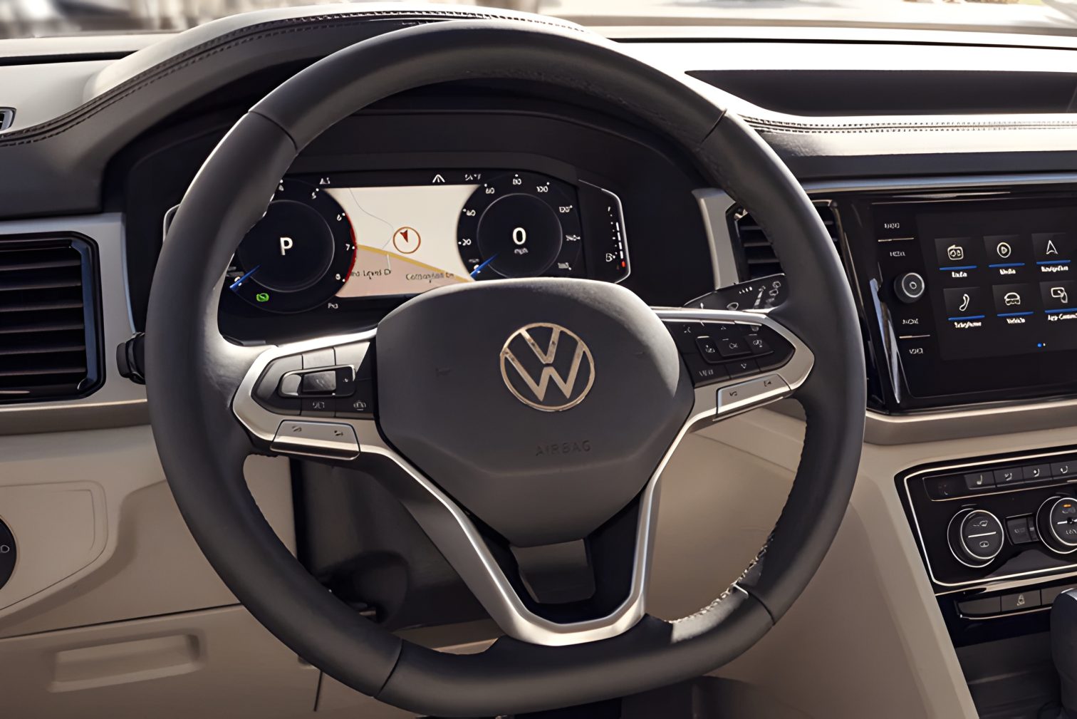 Vô lăng da Volkswagen Teramont đa chức năng